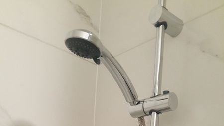 A clients clean shower